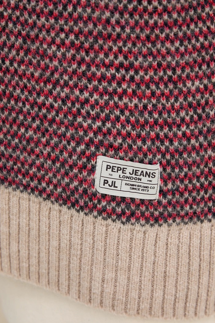 Sveter s prímesou vlny Pepe Jeans PM7000017 červená