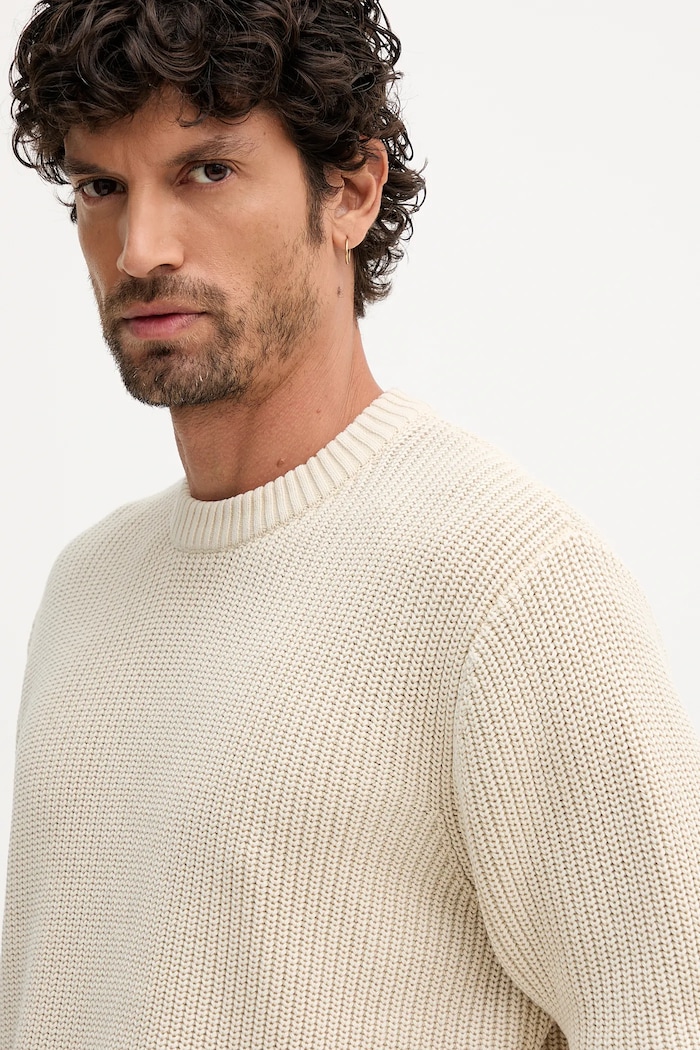 Pepe Jeans sweter bawełniany beżowy PM7000022