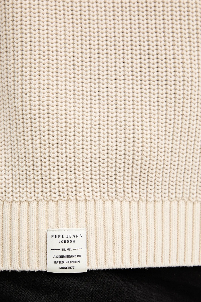 Pepe Jeans sweter bawełniany PM7000022 beżowy