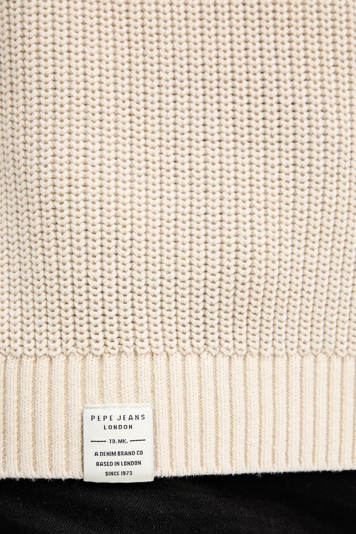 Pepe Jeans sweter bawełniany PM7000022 beżowy