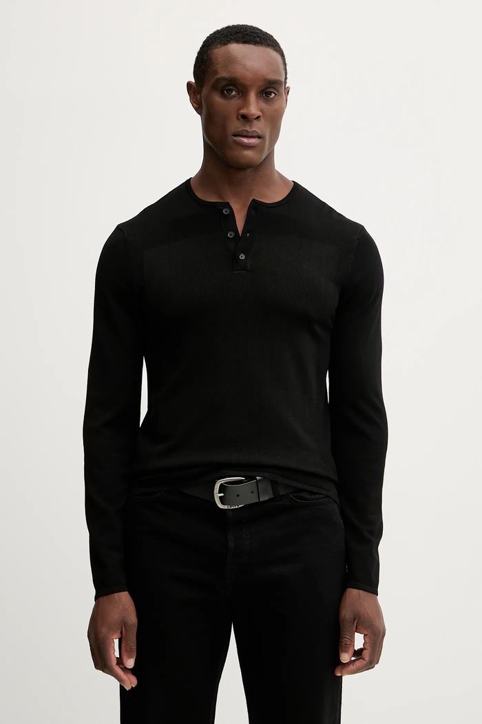 Pulover Armani Exchange Tanka črna XM001923.AF18947