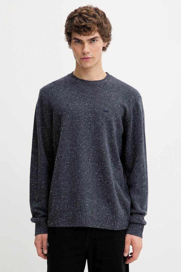 Svetr s příměsí vlny Levi's směs námořnická modř A4320.0026