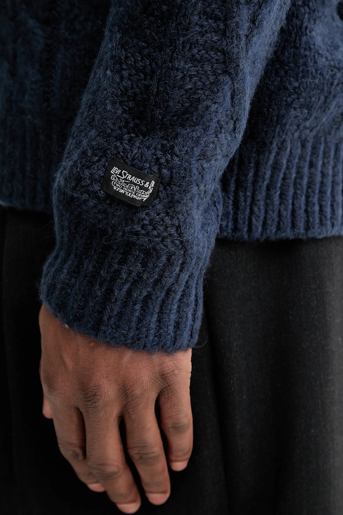 Levi's gyapjúkeverék pulóver 003TT kék