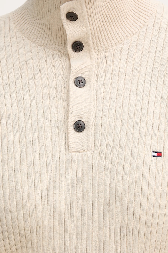 Tommy Hilfiger sweter z domieszką kaszmiru MW0MW40447 beżowy