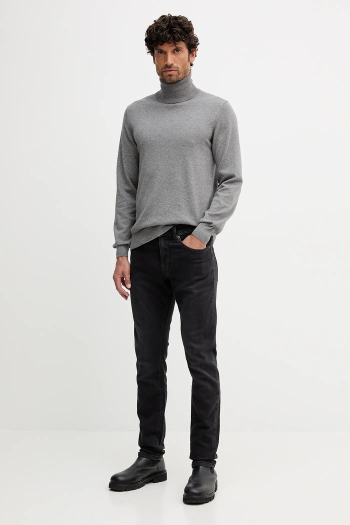 Pulover s dodatkom kašmira Geox M5670E.T3298 siva AW25