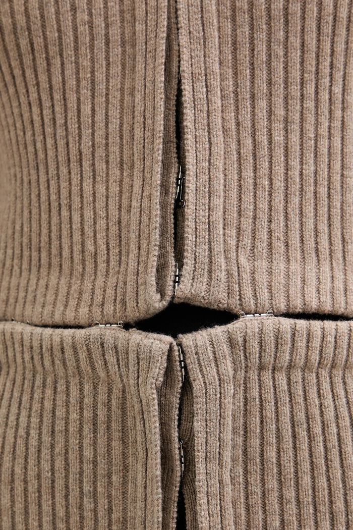 Heliot Emil cardigan din lână AW25.W.07.084.DST19 maro