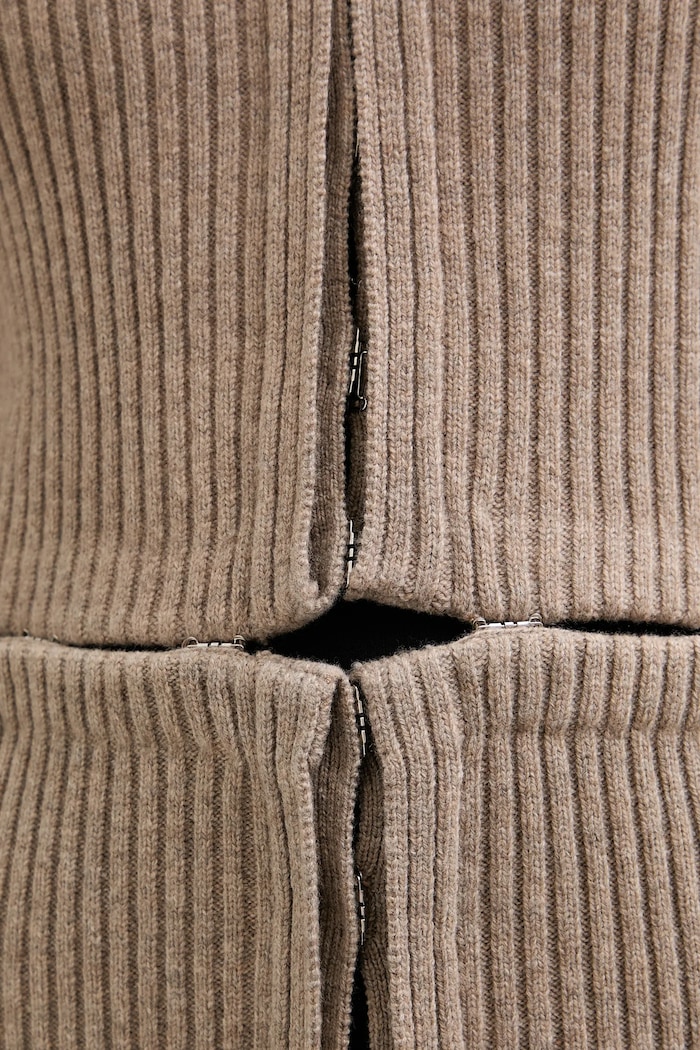 Heliot Emil cardigan din lână AW25.W.07.084.DST19 maro