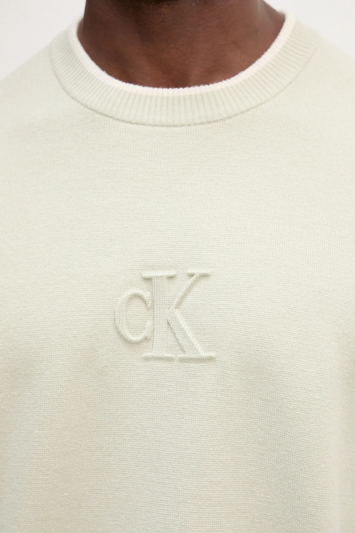 Calvin Klein Jeans pulóver LV04RD300G sárga