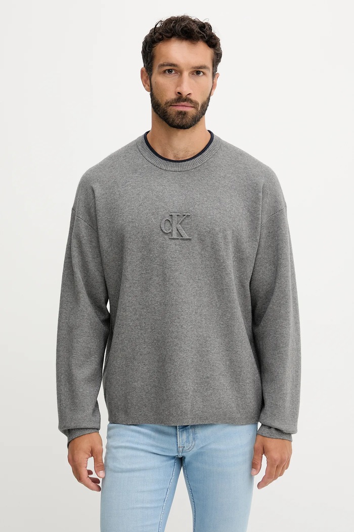 Calvin Klein Jeans sweter pozostałe szary LV04RD300G