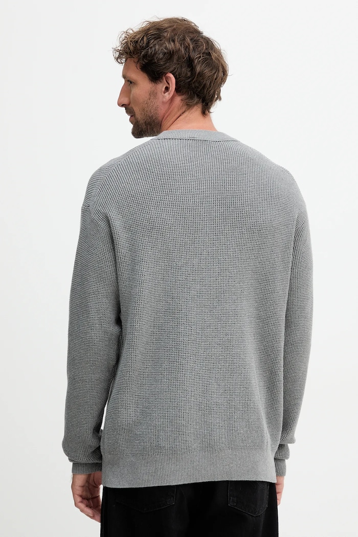 Îmbrăcăminte Calvin Klein Jeans pulover pentru bărbați din bumbac LV04RD313G gri