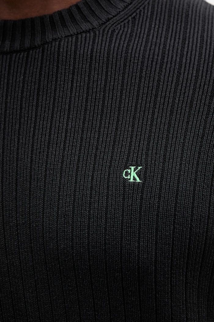 Calvin Klein Jeans pulover de bumbac LV04RD314G negru