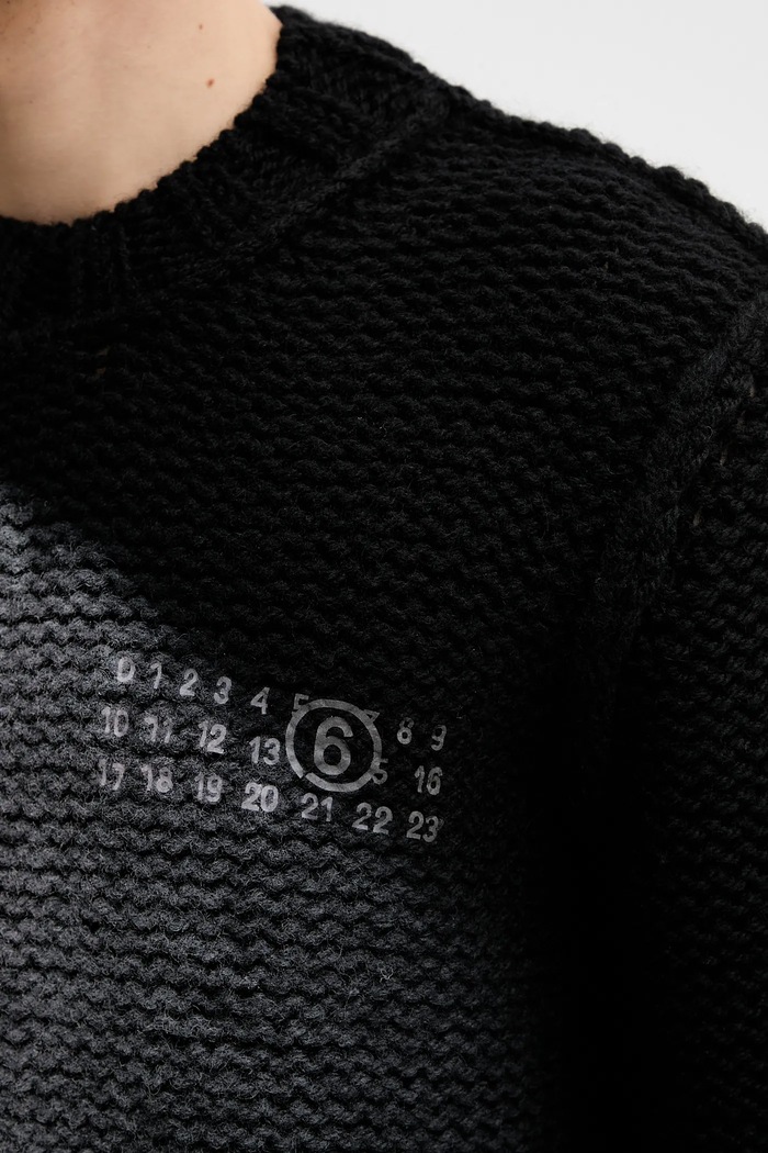 MM6 Maison Margiela sweter wełniany SH2HL0029.M13173.900S czarny