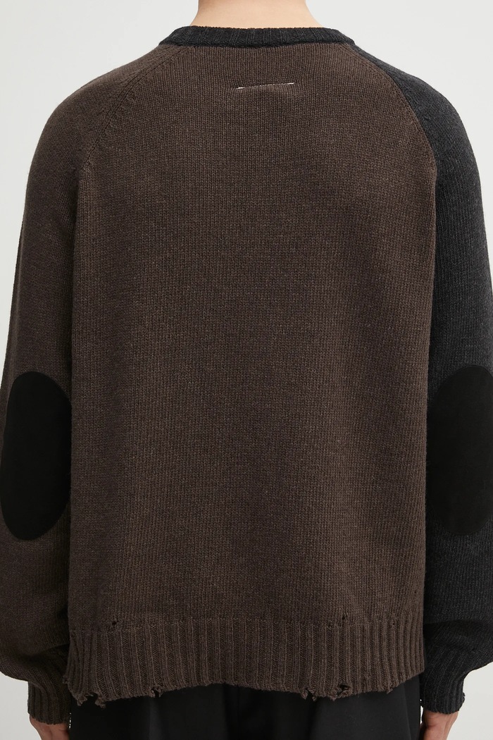 MM6 Maison Margiela gyapjú pulóver fekete SH2HL0028.M13160.961