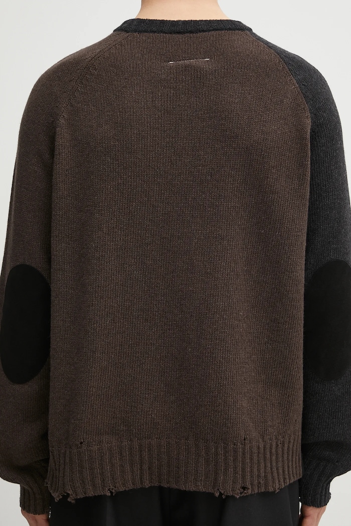 MM6 Maison Margiela gyapjú pulóver fekete SH2HL0028.M13160.961