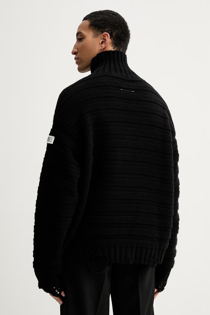 Дрехи Вълнен пуловер MM6 Maison Margiela SH0HA0004.M13040.900 черен