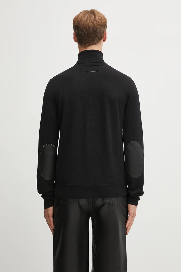 Ruházat MM6 Maison Margiela gyapjú pulóver SH0HA0006.M13133.900 fekete