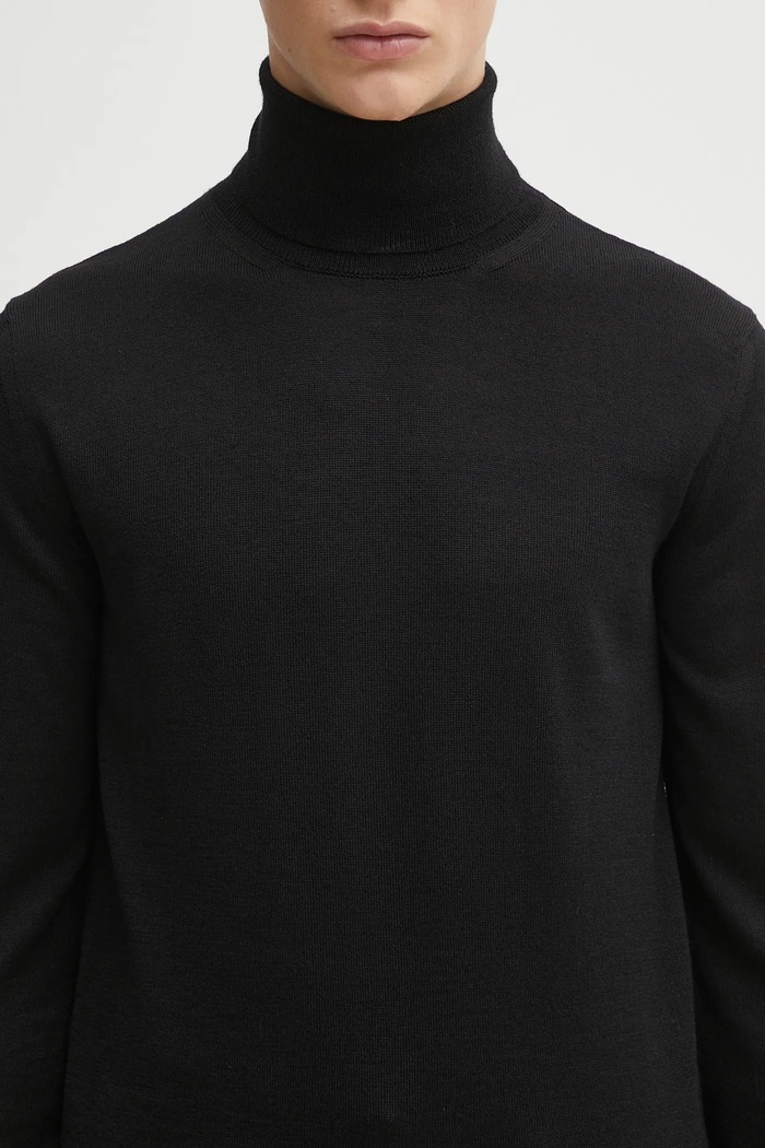 MM6 Maison Margiela gyapjú pulóver fekete SH0HA0006.M13133.900