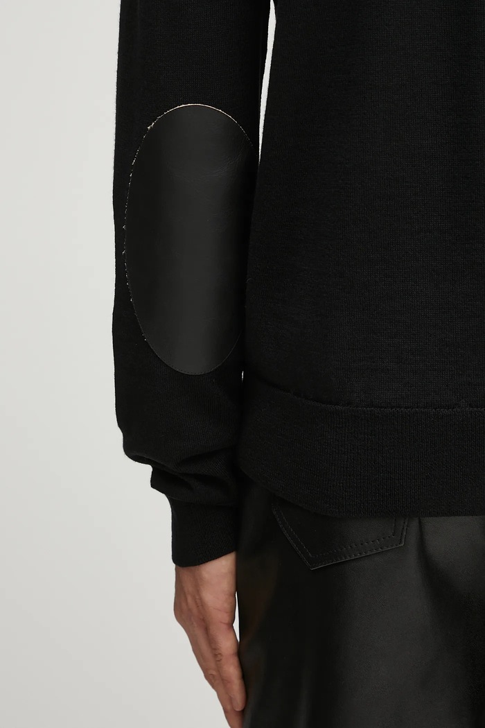 MM6 Maison Margiela gyapjú pulóver SH0HA0006.M13133.900 fekete