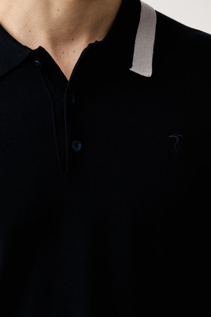 Trussardi sweter męski z wiskozą M0198000021N granatowy