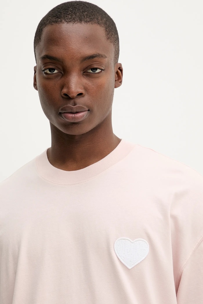 AllSaints tricou din bumbac LOVER roz M041JC