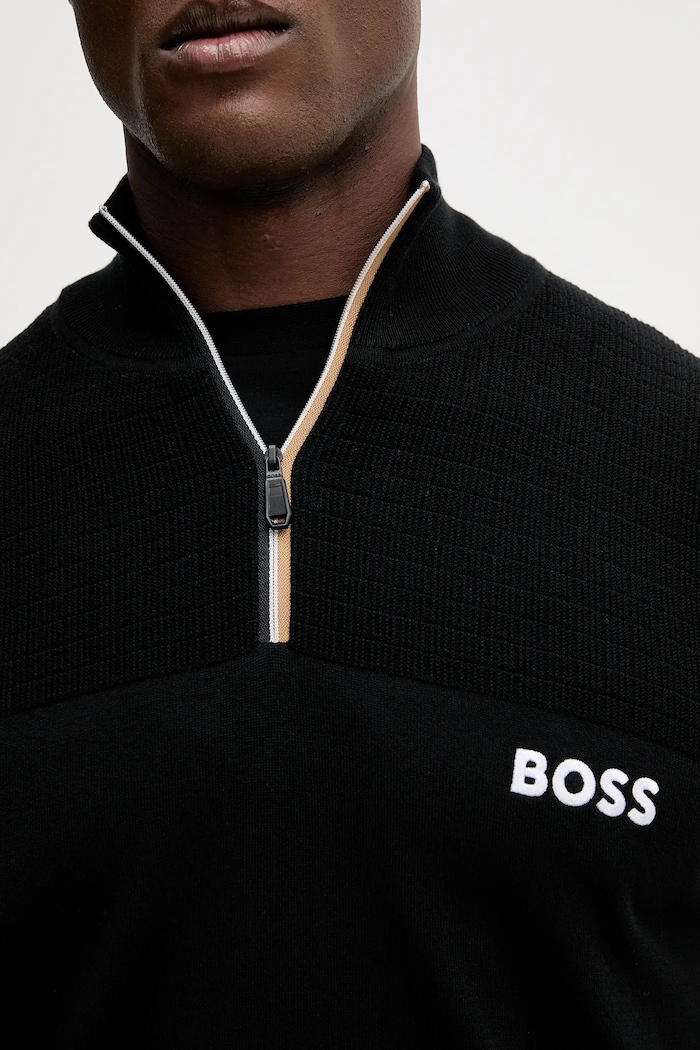 Πουλόβερ BOSS Green Dolos 50541953 μαύρο