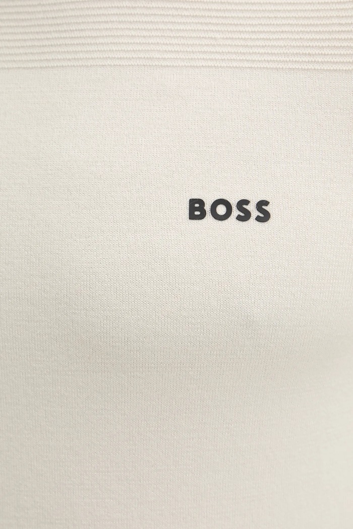 Пуловер с вълна BOSS Green KN_Momentum-X CN 50547507 бежов