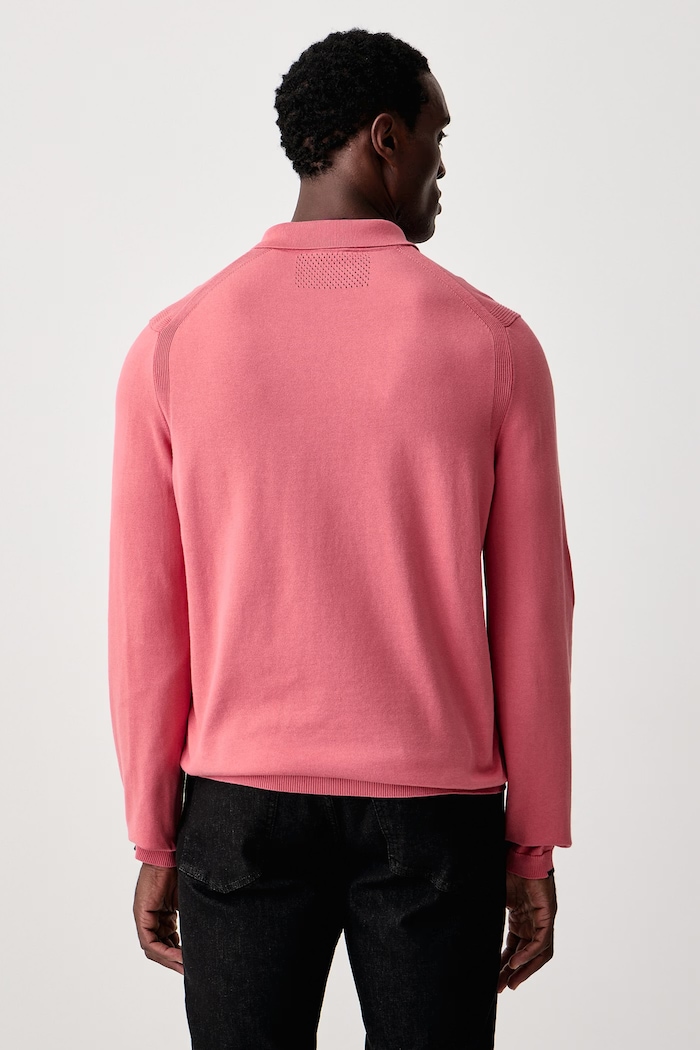 Odzież BOSS Green Sweter męski bawełniany KN_Ever-X PL 50551688 różowy