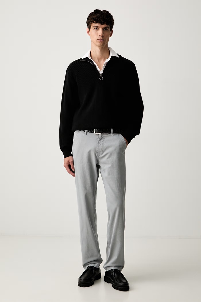 Paul&Shark półgolf męski z wełną 15311168 czarny AW25