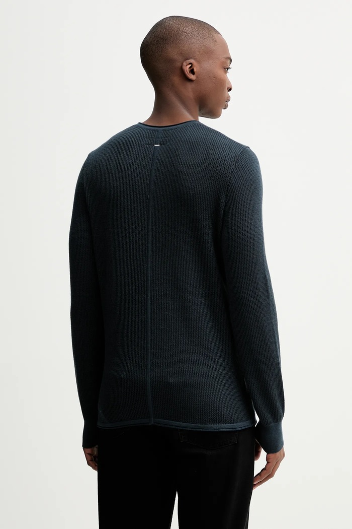Oblečenie Sveter s prímesou vlny Rag & Bone RH3225F6MWL tmavomodrá