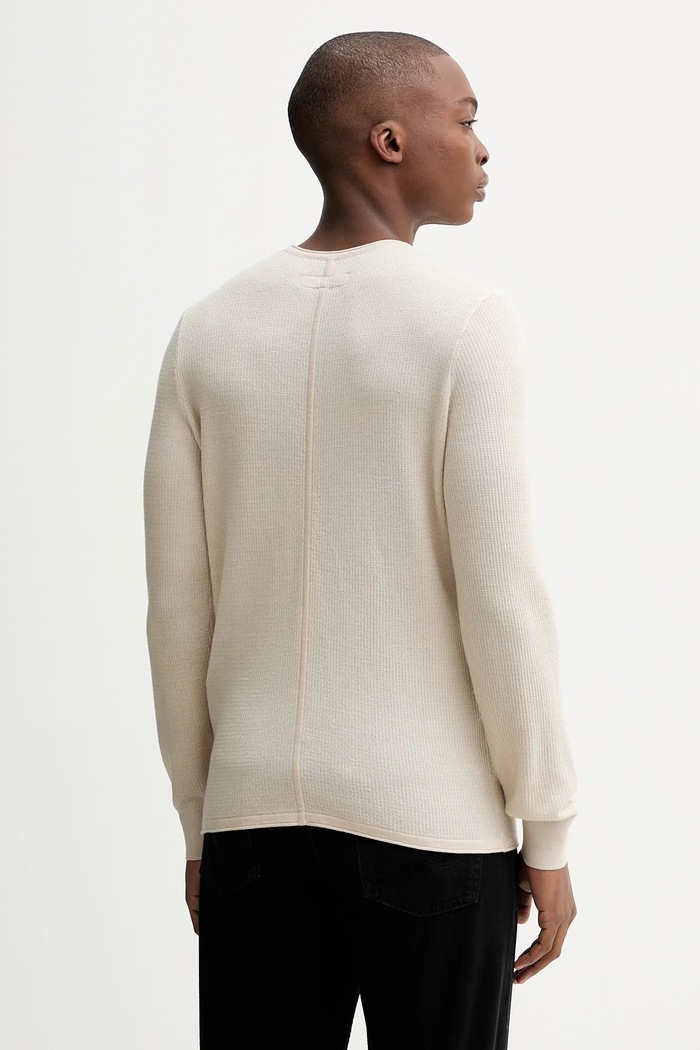 Îmbrăcăminte Rag & Bone pulover din amestec de lână RH3225F6MWL bej