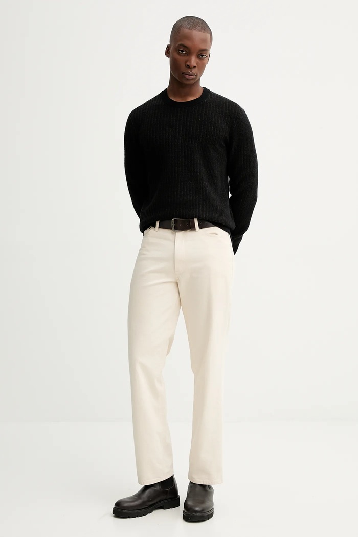 Vlnený sveter Rag & Bone RH2325F6MWL čierna AW25