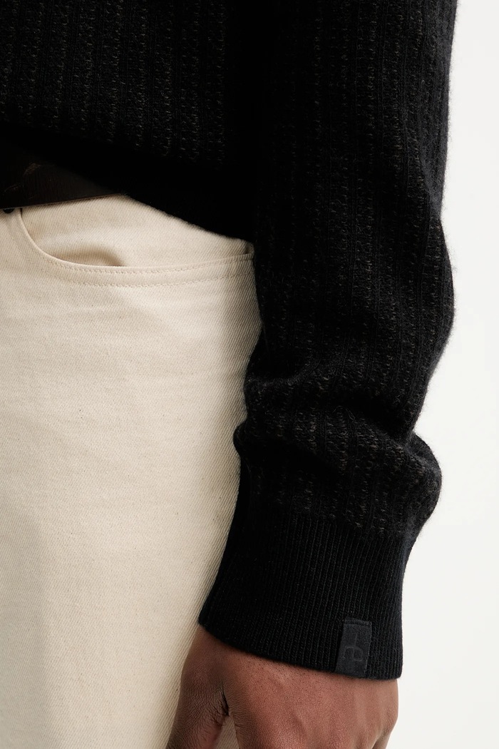Vlnený sveter Rag & Bone RH2325F6MWL čierna