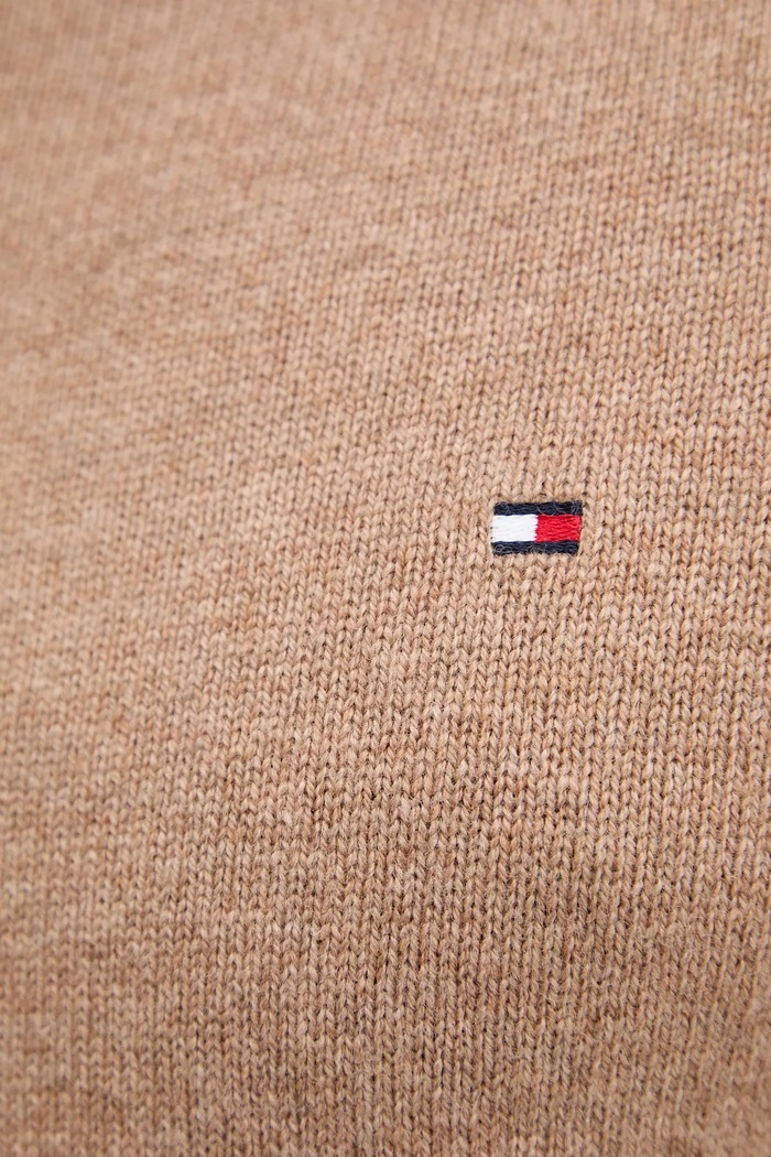Volnen pulover Tommy Hilfiger MW0MW40438 rjava