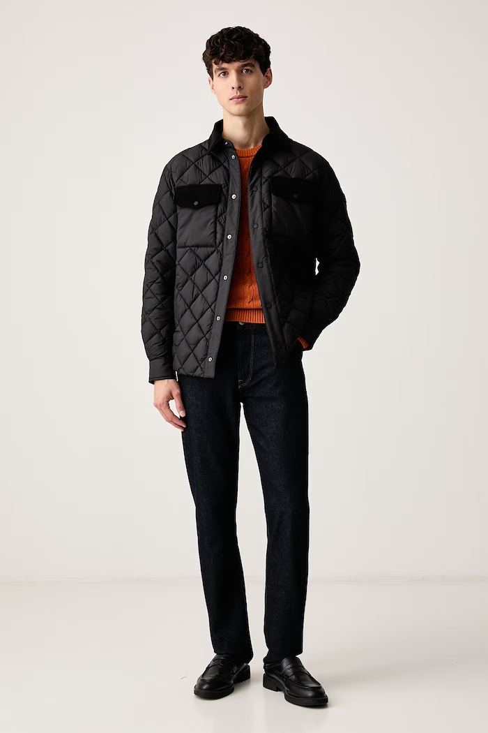 Tommy Hilfiger Sweter męski wełniany MW0MW40442 pomarańczowy AW25