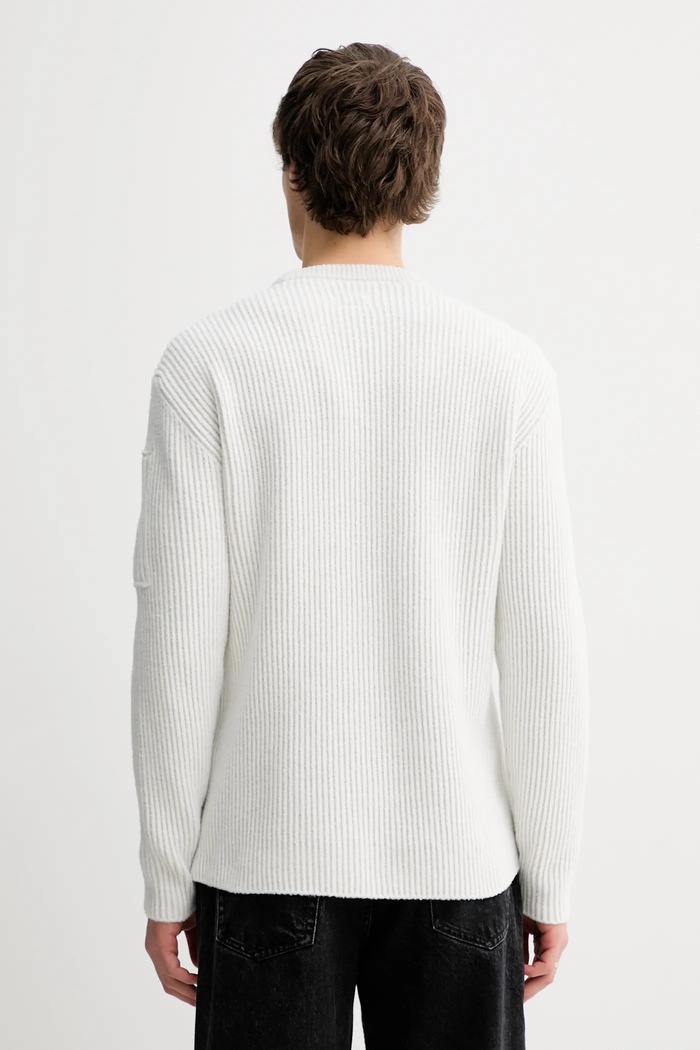 Odzież C.P. Company sweter z dodatkiem wełny 19CMKN307A006170A beżowy