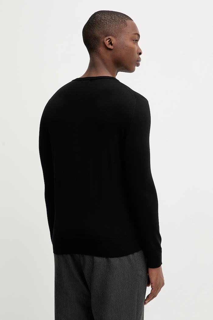 Ruházat BARENA VENEZIA gyapjú pulóver Knitwear Ato KNU4000.429 fekete