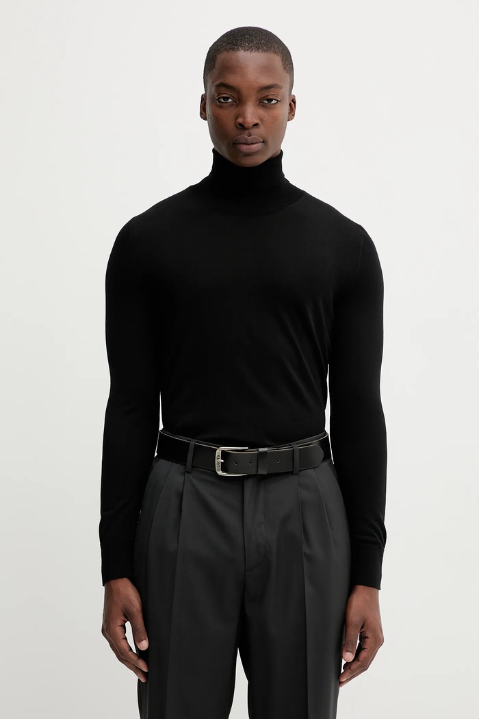 BARENA VENEZIA sweter wełniany Knitwear Camio wełna czarny KNU5282.429