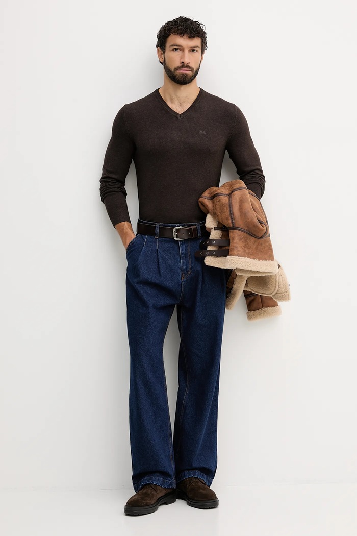 Πουλόβερ Lindbergh 30.800140 καφέ AW25