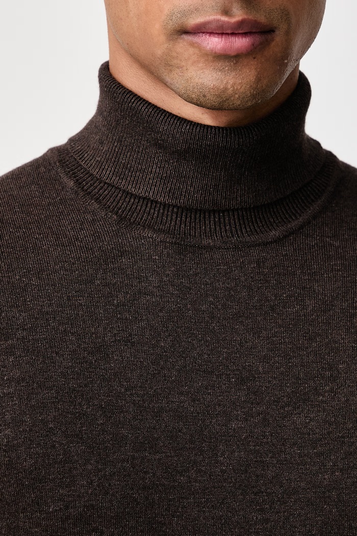 Rolák pánský s viskózou Lindbergh 30.80094 hnědá