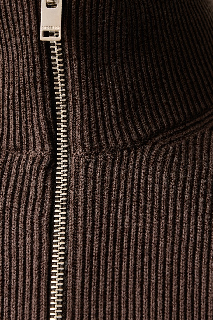 Sweter męski z bawełną Lindbergh brązowy 30.804030