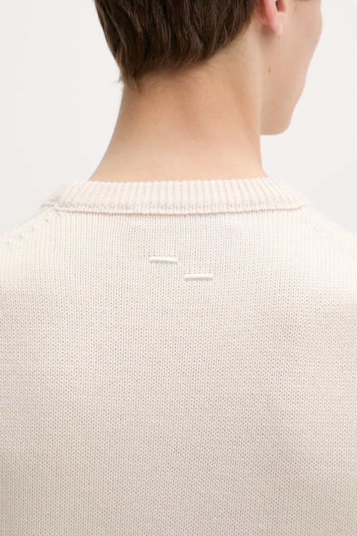 Filling Pieces svetr pánský s vlnou Knit Sweater Knot 422575500265 béžová