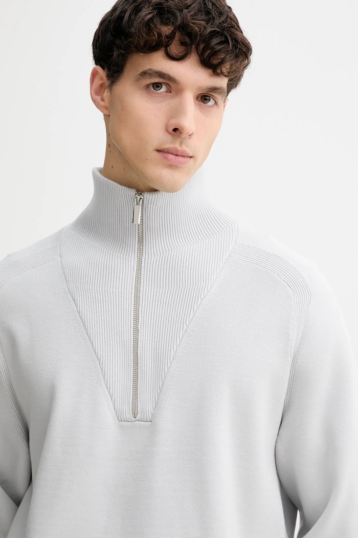 Calvin Klein sweter szary LV040BM333