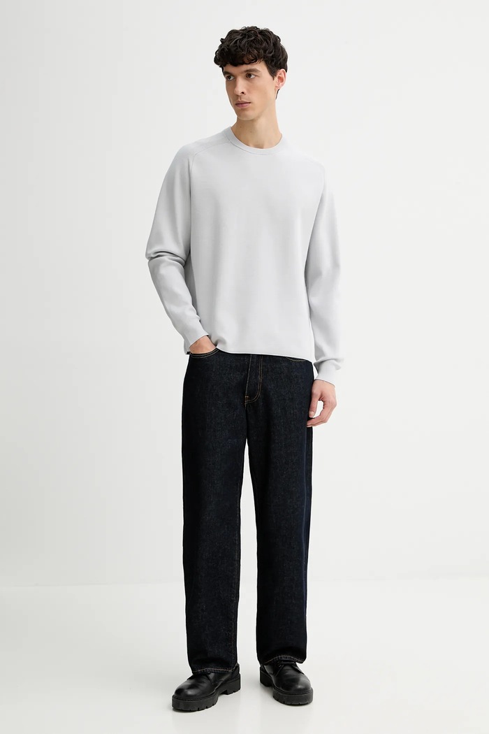 Sveter Calvin Klein LV040BM347 sivá AW25