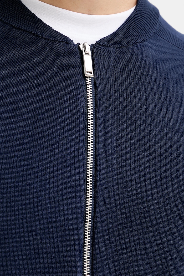 Kardigán Calvin Klein LV040EM324 tmavomodrá