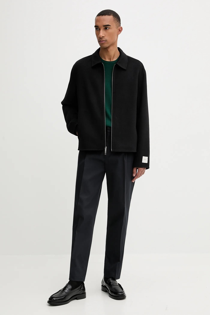 Vlnený sveter Calvin Klein LV04LB305G zelená AW25