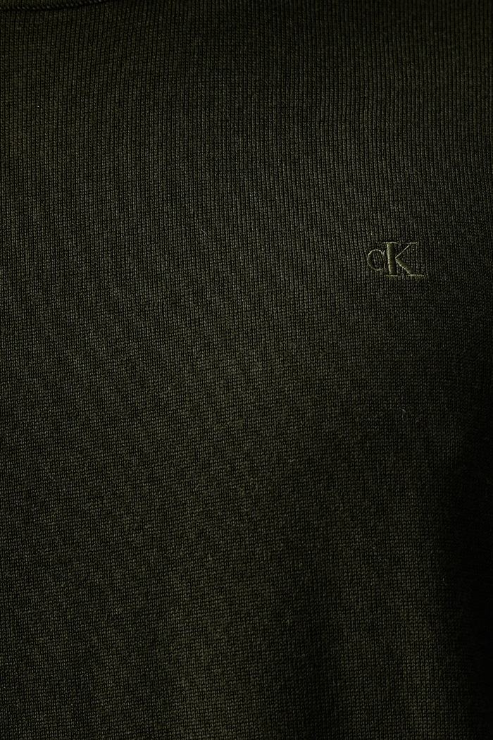 Calvin Klein sweter męski wełniany LV04LB305G zielony