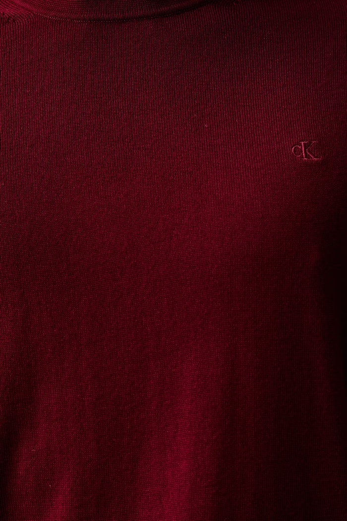 Calvin Klein sweter męski wełniany LV04LB305G bordowy