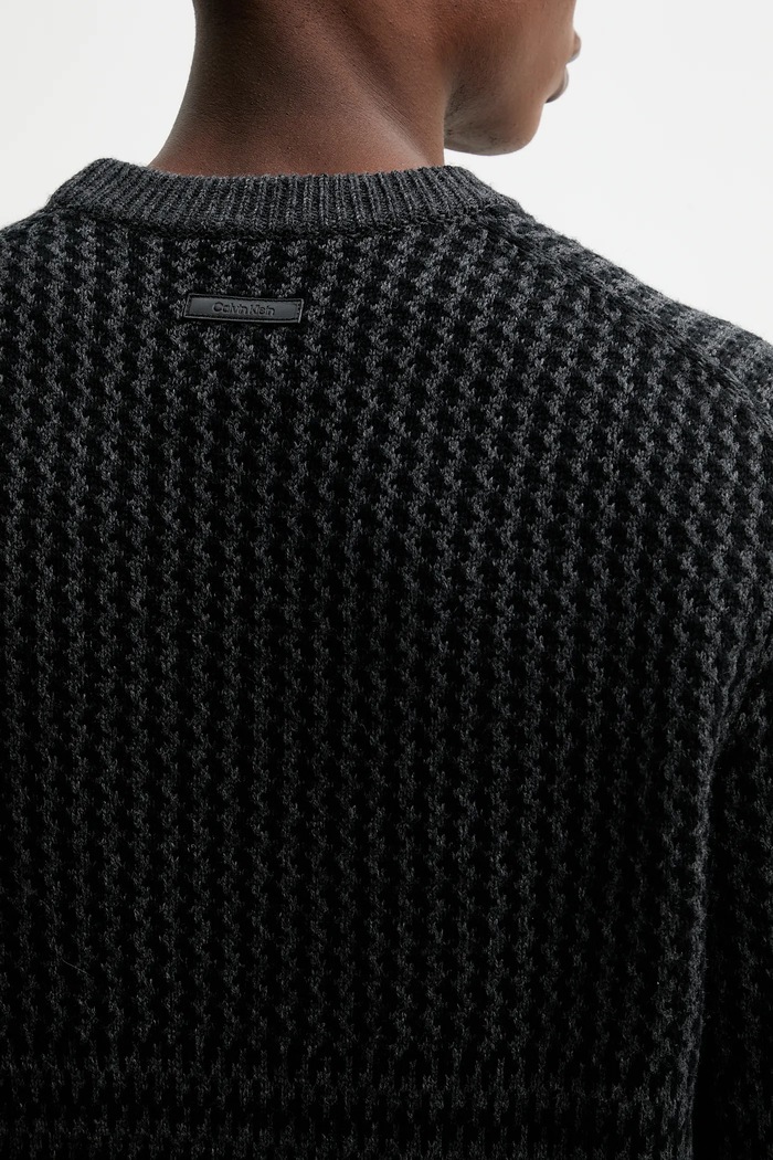 Sveter s prímesou vlny Calvin Klein LV04LD306G sivá