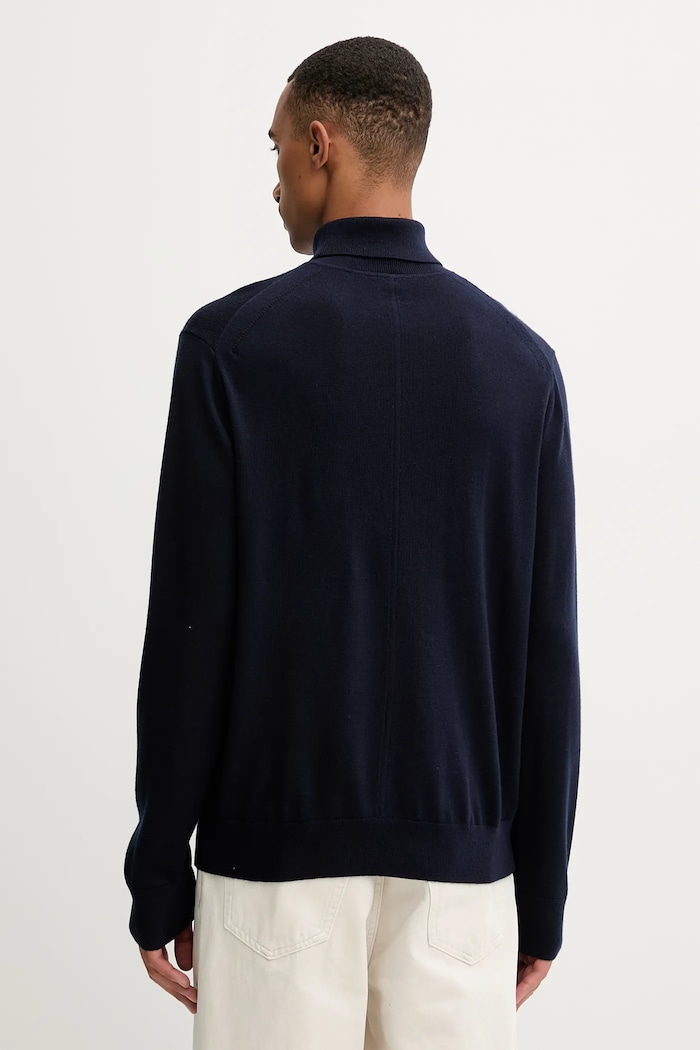 Oblečenie Vlnený sveter Calvin Klein LV04LD317G tmavomodrá