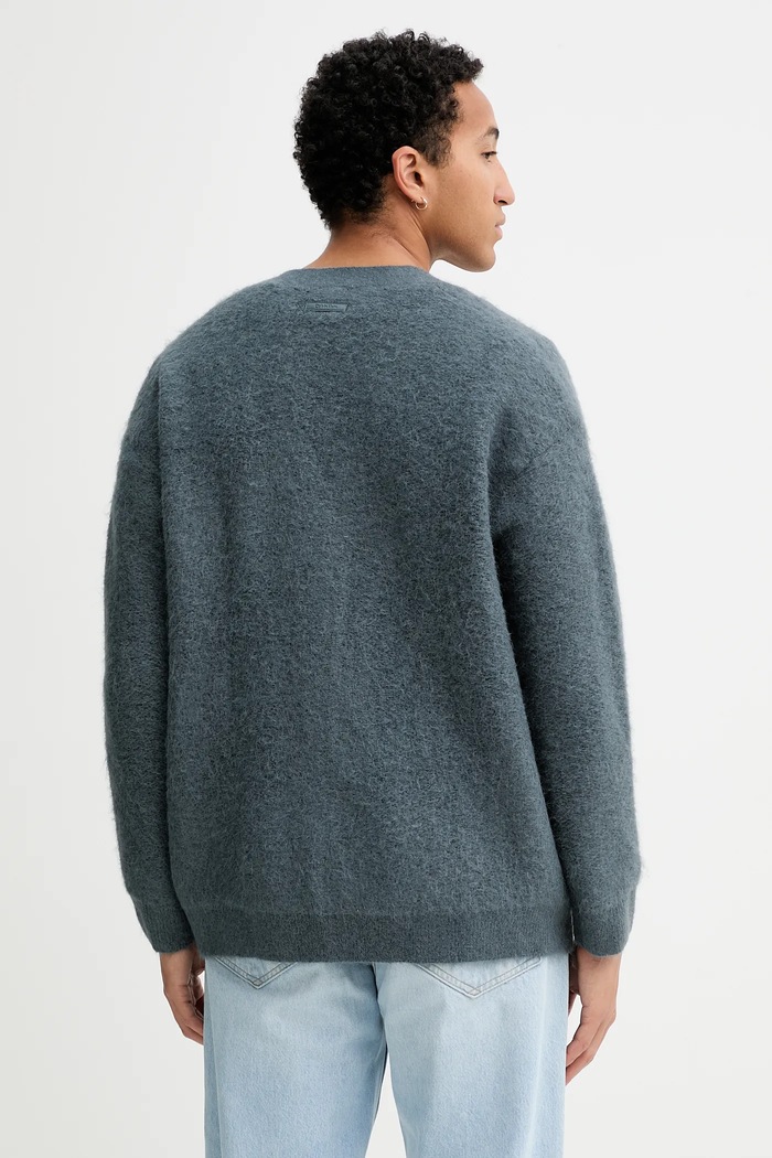 Îmbrăcăminte Calvin Klein cardigan din amestec de lână LV04LD308G bleumarin